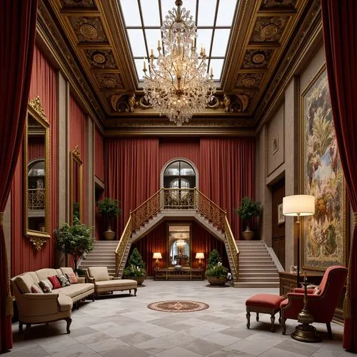 royal interior,ornate room,entrance hall,anteroom,villa cortine palace,driehaus,cochere,ritzau,cliveden,hallway,palatial,opulently,enfilade,mauritshuis,crown palace,danish room,europe palace,foyer,pinacoteca,philbrook