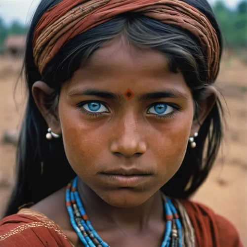 blue-eyes Indian  girl in poor tribe,indian girl,indian woman,indian girl boy,ethiopian girl,east indian,afar tribe,indian,regard,aborigine,nomadic children,india,the blue eye,nomadic people,mystical 