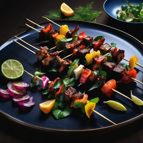 kofte kebab,skewers,shish kebab,sate kambing,kabab koobideh,vegetable skewer,shashlik,meat skewer,brochette,shish taouk,yakitori,shish kabob,anticuchos,chelow kabab,souvlaki,satay chicken,sate,beef grilled,shami kebab,kabab,Photography,Artistic Photography,Artistic Photography 02