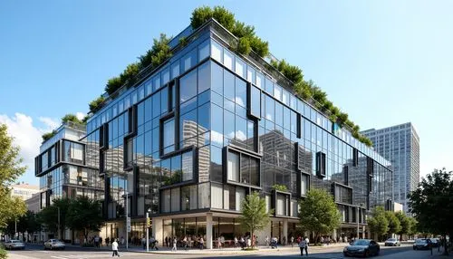 glass facade,gronkjaer,tishman,multistoreyed,kimmelman,glass building,arkitekter,andaz,glass facades,europan,mvrdv,bjarke,gensler,inmobiliaria,vinoly,rigshospitalet,appartment building,modern building,cubic house,bouygues