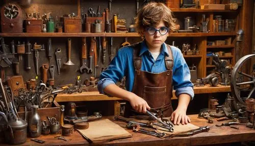 craftsman,gunsmith,gunsmithing,knifemaker,a carpenter,apprenticeship,tools,mechanic,gunsmiths,werkmeister,handcrafting,workbenches,art tools,woodworker,watchmaker,working hands,female worker,workbench,carpenter,hacksaws,Illustration,Retro,Retro 20