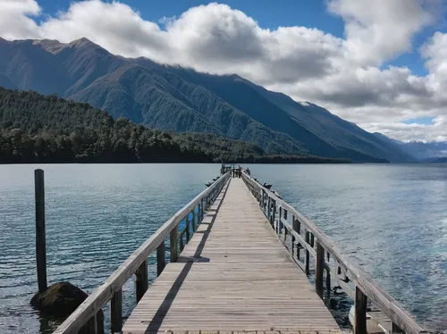 Instagrammable spots of New Zealand: Te Anau Jetty,lake mcdonald,lake minnewanka,wooden pier,lower engadine,south island,seton lake,new zealand,two jack lake,lillooet,wooden bridge,old jetty,fishing p