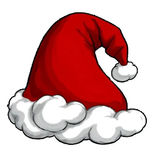 santa claus hat,santaji,santa's hat,tomte,christmas felted clip art,santa hat