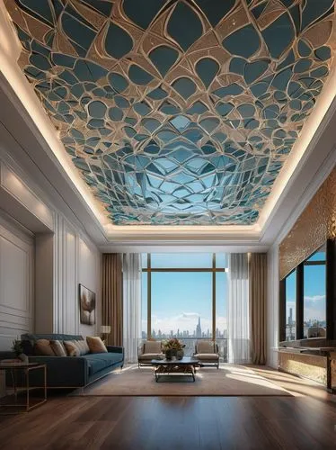 stucco ceiling,ceiling construction,ceiling light,patterned wood decoration,coffered,luxury home interior,ceiling lighting,concrete ceiling,penthouses,ceiling lamp,interior decoration,ceilings,contemporary decor,interior design,wallcoverings,ornate room,modern decor,great room,glass tiles,ceiling ventilation,Illustration,Black and White,Black and White 13