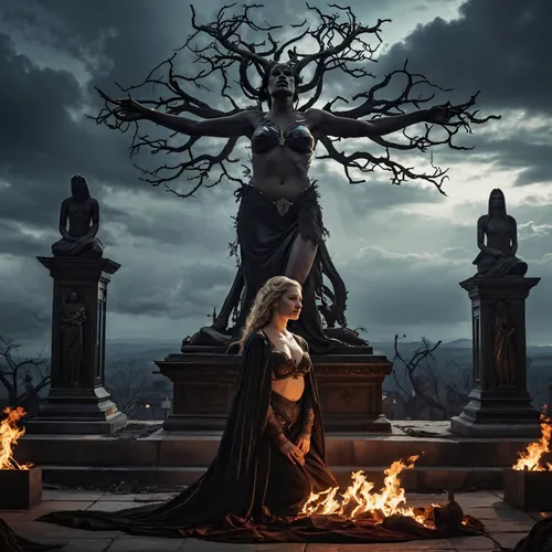 the witch,priestess,dance of death,celtic queen,celebration of witches,gothic portrait,sorceress,gothic woman,the enchantress,dark gothic mood,crow queen,witch house,queen of the night,paganism,gothic