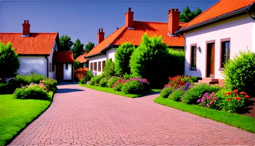 cottages,culross,beguinage,houses clipart,medieval street,the cobbled streets,row of houses,sandomierz,cobblestones,varazdin,curonian,townhouses,townscapes,nyborg,danish house,huneck,village street,blocks of houses,block of houses,cobbled,Art,Classical Oil Painting,Classical Oil Painting 20