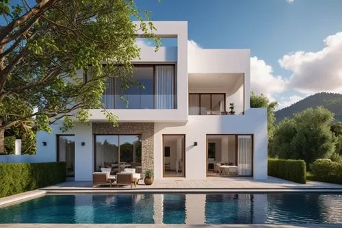 modern house,holiday villa,modern architecture,luxury property,3d rendering,beautiful home,dunes house,villa,pool house,luxury real estate,render,contemporary,luxury home,private house,villas,modern style,house sales,floorplan home,bendemeer estates,cubic house,Photography,General,Realistic