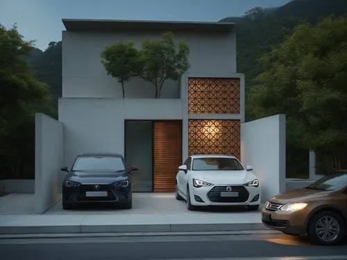 fresnaye,driveways,cubic house,modern house,fortwo,electric charging,Photography,General,Cinematic