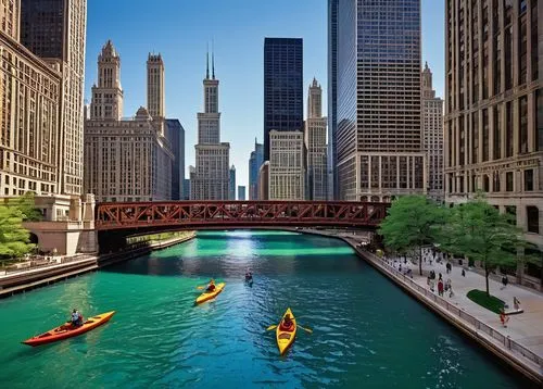 chicago,chicago skyline,chicagoland,chicagoan,dearborn,kayaking,kayak,grand canal,kayaks,pedal boats,metra,illinoian,pedalos,detriot,chicagoans,kayakers,illinois,lake shore,chicago theatre,kayaked,Illustration,Children,Children 03