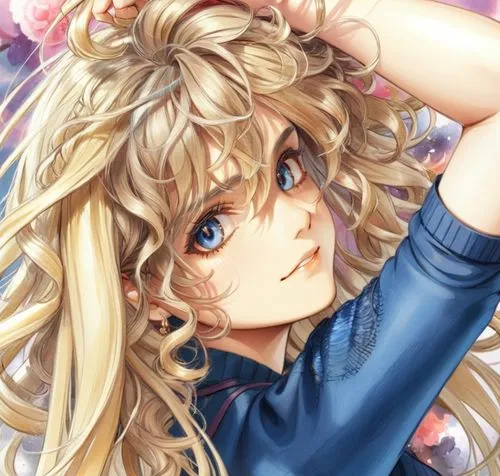 michiru,junko,gyaru,ann,violet evergarden,ringlets,Anime,Anime,General