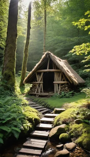 Seguindo o caminho da cena,house in the forest,iron age hut,log cabin,small cabin,log home,wooden hut,ancient house,home landscape,wooden sauna,summer cottage,wood doghouse,aaa,yurts,fairy house,hobbi