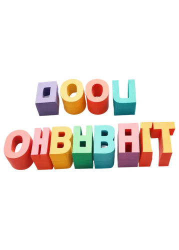 Colorful alphabet letters, 3D wooden blocks, bold fonts, shiny surface, soft focus, warm lighting, pastel colors, low angle shot, centered composition, HD render.,a 3d text is in the shape of the word