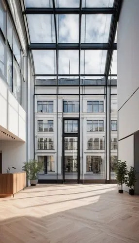 daylighting,bureaux,bankverein,architekten,appartment building,modern office,atriums,crittall,office building,newbuilding,headquarter,leaseback,architektur,atrium,assay office,instituut,akademie,offices,glass facade,rikshospitalet,Illustration,Japanese style,Japanese Style 17