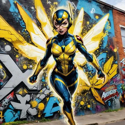 superwasp,yellowjacket,avx,bodypainting,wasp,x men,Conceptual Art,Graffiti Art,Graffiti Art 07