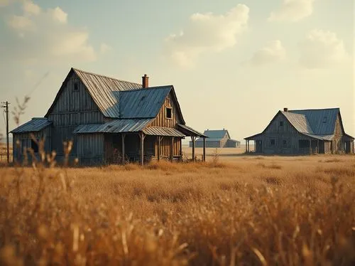 farmhouses,farmstead,wooden houses,barns,acreages,barnhouse,homesteader,red barn,hanging houses,prairies,wheatfield,farm house,outbuildings,homesteaders,field barn,straw hut,barn,cabane,farm landscape,home landscape,Photography,General,Realistic