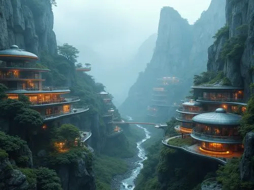 tigers nest,wudang,shaoming,teahouses,asian architecture,hushan,huashan,wenchuan,monasteries,mountain settlement,dragon palace hotel,guizhou,teahouse,shangrila,shaoshan,zhangjiagang,zhangjiajie,huangshan,fallingwater,xiangshan,Photography,General,Realistic