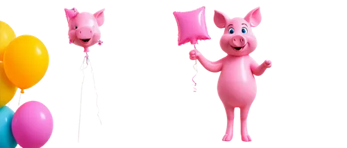 animal balloons,peppa,unicos,peppas,derivable,unicorn background,pinkola,pink balloons,birthday banner background,party banner,rainbow pencil background,unicorns,3d render,pinkos,3d rendered,ponys,cartoon pig,unicolor,inflata,crayon background,Illustration,Paper based,Paper Based 06