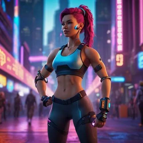 zarya,cyberathlete,cyberpunk,jinx,vi,leela,Conceptual Art,Sci-Fi,Sci-Fi 26