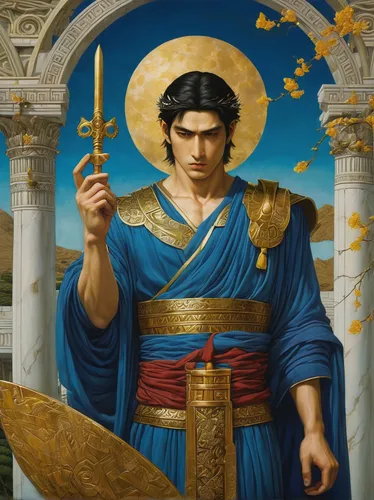 apollo,perseus,helios,thracian,vittoriano,greek,zodiac sign libra,tiberius,imperator,zeus,2nd century,augustus,byzantine,the roman empire,greek in a circle,archangel,libra,poseidon,the archangel,athenian,Illustration,Realistic Fantasy,Realistic Fantasy 08