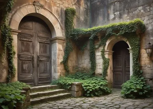 doorways,cortile,erice,sarlat,courtyards,romanies,pienza,archways,pitigliano,courtyard,sicily window,medieval street,orvieto,perugia,volterra,provencal,old door,garden door,mdina,alcove,Art,Classical Oil Painting,Classical Oil Painting 02