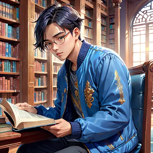 scholar,bookworm,librarian,reading glasses,reading,tutor,cg artwork,book glasses,author,game illustration,books,library book,the books,sci fiction illustration,read a book,academic,tutoring,novels,readers,open book,Anime,Anime,General