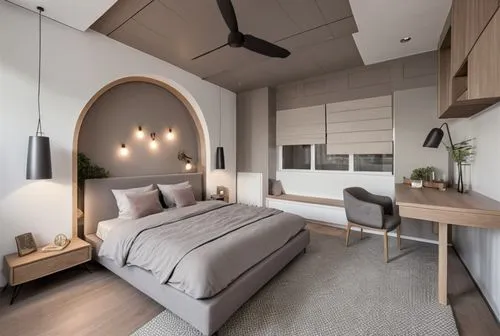 Grey and Muted Taupe Colour Scheme Bedroom interior mood board,modern room,modern decor,bedroom,shared apartment,guest room,room divider,loft,contemporary decor,sleeping room,canopy bed,sky apartment,