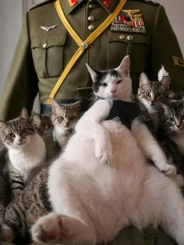 gatab,pussycats,militaires,troop,militares,cat pageant,kittyhawks,militamen,servicemen,cat family,commandoes,ucmj,freikorps,lieutenants,cat warrior,militarymen,militates,deploying,strong military,gatos