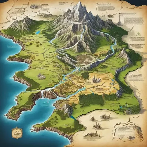 beleriand,gondolin,ithilien,riftwar,erebor,elves country,valinor,seregil,nargothrond,silmarillion,westeros,merionethshire,vinland,narnians,esperion,northrend,lochlainn,skellig,cartographical,winterfell,Unique,Design,Infographics