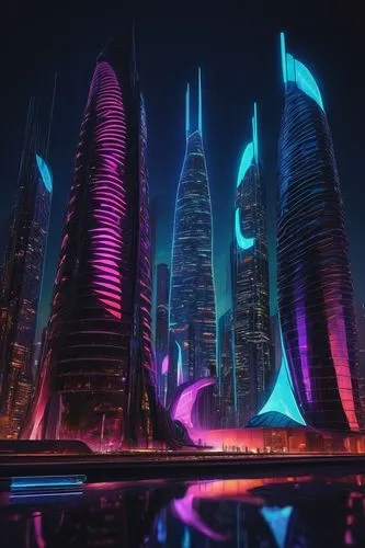 futuristic landscape,futuristic architecture,cybercity,doha,cyberport,dubai,dubia,futuristic,mubadala,futuristic art museum,dhabi,fantasy city,baku,abu dhabi,tron,cityscape,dubay,cybertown,dubai garden glow,qatar,Illustration,Abstract Fantasy,Abstract Fantasy 16