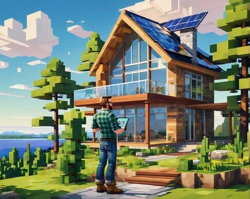 cubic house,forest house,dreamhouse,summer cottage,log home,cube house,house by the water,house with lake,modern house,treehouse,lowpoly,house in the mountains,house in the forest,house in mountains,home landscape,tree house,beautiful home,butka,tree house hotel,sky apartment,Unique,Pixel,Pixel 03