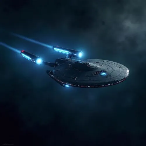 an alien ship flying on a dark surface,uss voyager,cardassian-cruiser galor class,enterprise,nacelles,voyager,rorqual,romulan,fdl,starfleet,battlecruiser,ensign,saucer,martok,constellation centaur,kee