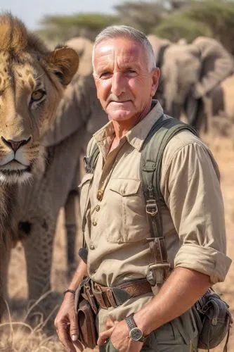 Gentleman ,trophy hunting,safaris,safari,male lions,wildlife biologist,lion father,wild animals,tsavo,king of the jungle,animals hunting,human and animal,exotic animals,serengeti,photo shoot with a li