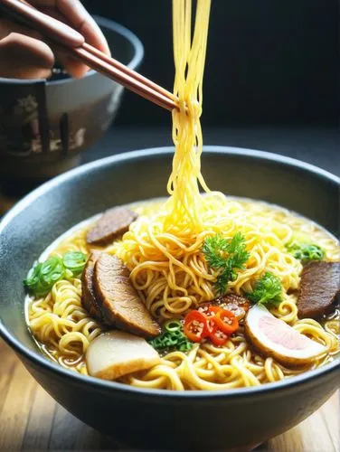 Anime ramen noodles style

,an empty parking lot at night with a train coming down the tracks,moving walkway,streamlined,conveyor belt,slide tunnel,high-speed train,skytrain