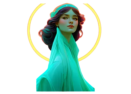 art deco woman,transistor,lyra,eldena,chryste,estess,luz,khidr,ceres,persephone,priestess,celestina,galadriel,hypatia,sigyn,goddess of justice,gnosis,pneuma,art deco background,melodrama,Illustration,Retro,Retro 03