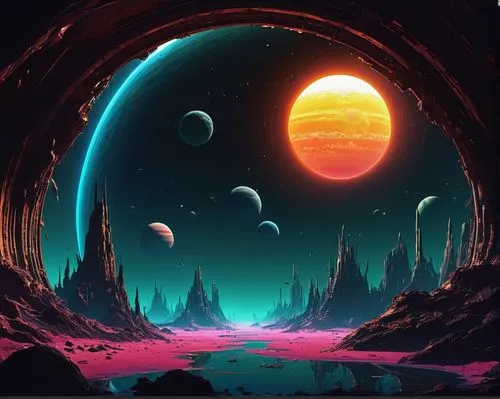 alien planet,alien world,futuristic landscape,vast,space art,extrasolar,planet,planetary,gas planet,beautiful wallpaper,fire planet,planet alien sky,ice planet,fantasy landscape,planets,desert planet,planet eart,rift,lunar landscape,exoplanet,Conceptual Art,Sci-Fi,Sci-Fi 12