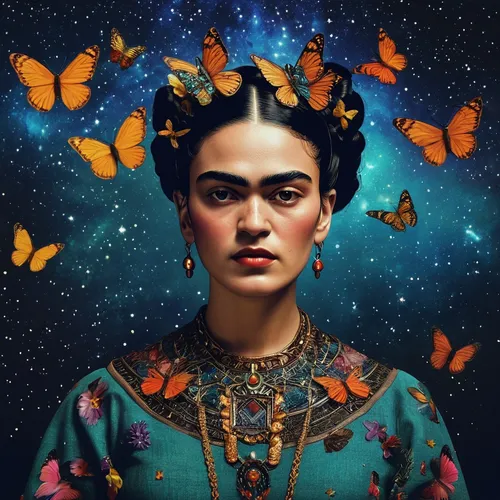 frida,vanessa (butterfly),kahila garland-lily,vanessa cardui,monarch,viceroy (butterfly),valerian,hesperia (butterfly),julia butterfly,fantasy portrait,fairy peacock,butterfly effect,butterflies,lepidopterist,mystical portrait of a girl,moths and butterflies,queen of the night,peacock butterflies,yogananda,anahata,Photography,Documentary Photography,Documentary Photography 08