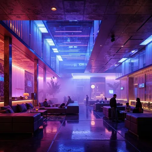 nightclub,nightclubs,clubcorp,spaceland,nightlife,bladerunner,cantina,rain bar,vapor,ufo interior,lounges,atmosfera,zouk,futuristic art museum,blue room,neon coffee,sky space concept,spaceport,cybercity,discotheque