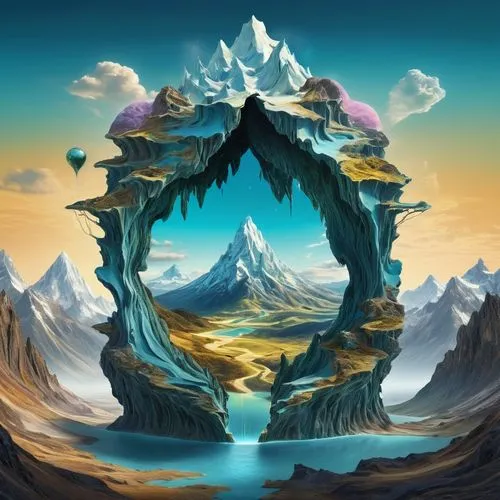 fantasy landscape,fractal environment,skylands,mountain world,chasm,alfheim,metavolcanic,3d fantasy,datacraft,moraine,glaciation,rift,fractals art,icewind,glaciations,erebor,virtual landscape,hyperborea,giant mountains,hinterlands,Art,Classical Oil Painting,Classical Oil Painting 31