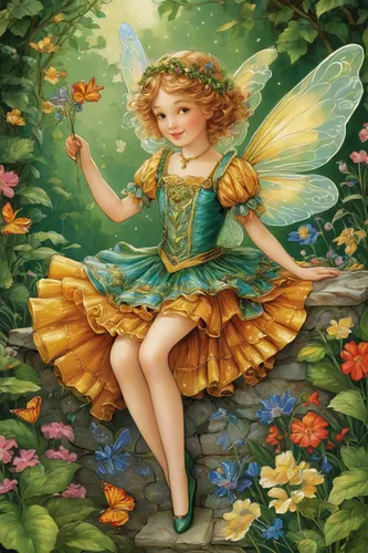 little girl fairy,child fairy,garden fairy,fairy,vanessa (butterfly),faery,faerie,flower fairy,rosa 'the fairy,julia butterfly,rosa ' the fairy,aurora butterfly,cupido (butterfly),butterfly background,fairies aloft,fairies,fairy queen,butterfly green,vintage fairies,children's fairy tale,Art,Classical Oil Painting,Classical Oil Painting 17