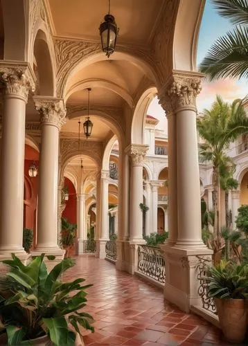 mizner,venetian hotel,atriums,gaylord palms hotel,driskill,hacienda,inside courtyard,patio,galleria,montecasino,porticos,colonnades,grand floridian,patios,flagler,mco,glyptotek,venetian,winter garden,arcaded,Conceptual Art,Fantasy,Fantasy 22