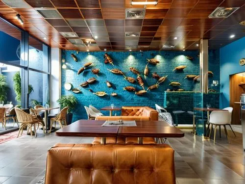 Stambul Kebab,contemporary decor,modern decor,showrooms,interior decor,interior decoration,blue angel fish,search interior solutions,cork wall,lobby,aqua studio,interior design,seafood counter,interio