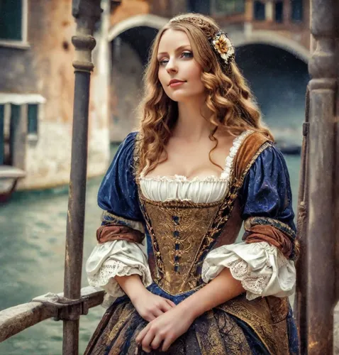 the carnival of venice,hallia venezia,venetia,girl in a historic way,romantic portrait,venetian,girl on the river,the sea maid,young woman,the blonde in the river,venice,renaissance,girl on the boat,young lady,cinderella,beautiful young woman,isabella,venezia,a charming woman,portrait of a girl