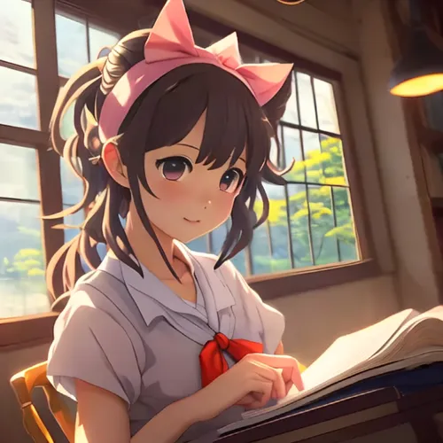 girl studying,miku maekawa,nyan,reading,coffee and books,cat's cafe,honmei choco,kantai collection sailor,cat ears,bookworm,tutor,kawaii,to study,watercolor cafe,tea and books,anime 3d,drinking coffee