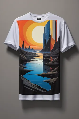 print on t-shirt,isolated t-shirt,futuristic landscape,gradient effect,city skyline,abstract design,t-shirt printing,sailing boats,t-shirt,sailboats,waterscape,cityscape,river landscape,t shirt,cool remeras,city scape,skyline,sailing-boat,water scape,80's design,Conceptual Art,Sci-Fi,Sci-Fi 15