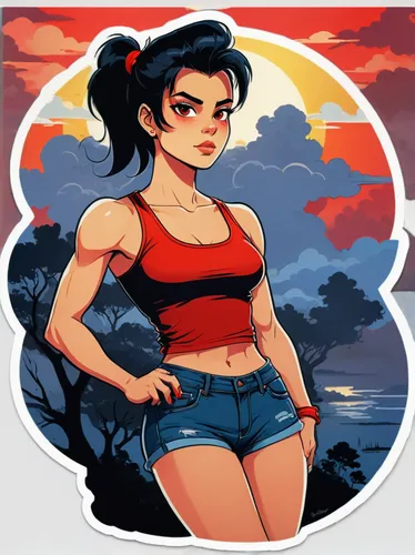 tumblr icon,rosa ' amber cover,mulan,flat blogger icon,summer icons,muscle woman,girl with speech bubble,dusk background,jean button,steam icon,rockabella,apple icon,edit icon,blogger icon,twitch icon,dribbble,retro girl,crop top,pin-up girl,soundcloud icon,Art,Artistic Painting,Artistic Painting 37