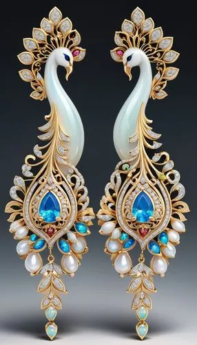 ornamental bird,ornamental duck,an ornamental bird,peafowl,enamelled,cloisonne,mouawad,boucheron,chaumet,gold ornaments,marquises,pendentives,opaline,doulton,sevres,jewelries,peacock,jewellry,chatelaine,earrings,Unique,3D,3D Character