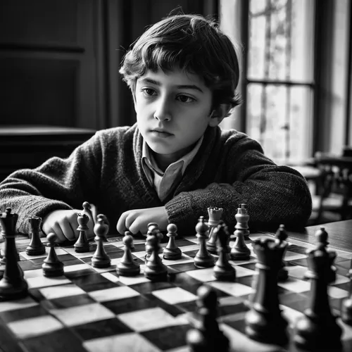 Delve into the world of competitive chess as a prodigious child prodigy takes on formidable opponents to become a grandmaster.,chess player,chess,chess game,child playing,play chess,chess men,chessboa