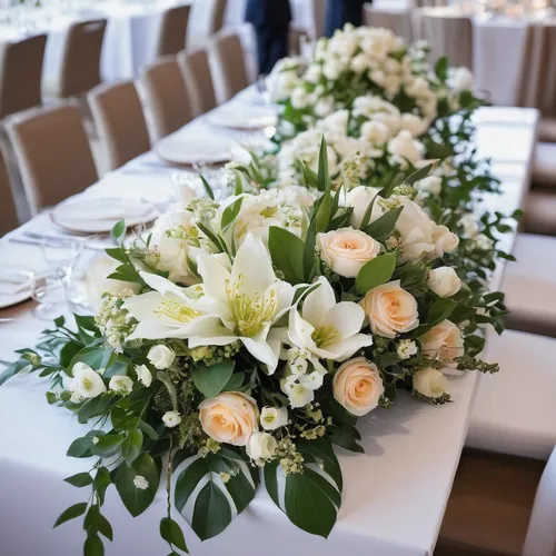 table arrangement,wedding flowers,table decoration,tablescape,floral arrangement,flower arrangement,flower arrangement lying,floral decorations,table setting,carnations arrangement,table decorations,the bride's bouquet,rose arrangement,wedding details,centerpiece,wedding decoration,wedding bouquet,bridal bouquet,white chrysanthemums,white roses,Conceptual Art,Daily,Daily 27