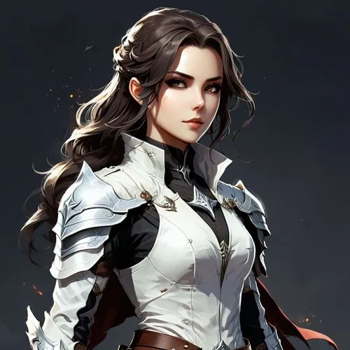 female warrior,artemisia,vanessa (butterfly),lady medic,swordswoman,fantasy portrait,elza,edelweiss,white rose snow queen,white blossom,eufiliya,catarina,game illustration,samara,wuchang,musketeer,cullen skink,xizhi,paladin,mara,Conceptual Art,Fantasy,Fantasy 02