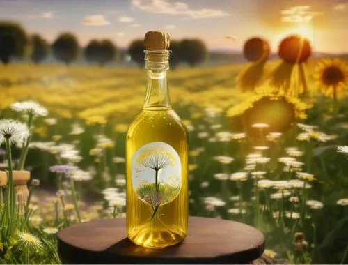 edible oil,soybean oil,cottonseed oil,rice bran oil,natural oil,grape seed oil,wheat germ oil,mustard oil,plant oil,retsina,hemp oil,cooking oil,olive oil,bottle of oil,isolated bottle,wine bottle,a bottle of wine,passion fruit oil,dessert wine,chamomile in wheat field